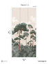 Matsu Pack 2 mural in pink color - pattern number 8184-CA1-B - by Veer Decor in the Papermint Wall Murals collection