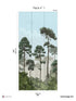 Matsu Pack 1 mural in blue color - pattern number 8184-CA2-A - by Veer Decor in the Papermint Wall Murals collection