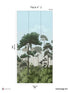 Matsu Pack 2 mural in blue color - pattern number 8184-CA2-B - by Veer Decor in the Papermint Wall Murals collection
