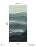 Misty Line Pack 3 mural in green color - pattern number 8184-CB1-C - by Veer Decor in the Papermint Wall Murals collection