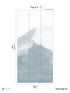 Mountain Water Pack 2 mural in blue color - pattern number 8184-CG1-B - by Veer Decor in the Papermint Wall Murals collection