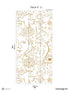 Mystic Pack 2 mural in gold color - pattern number 8184-CH1-B - by Veer Decor in the Papermint Wall Murals collection