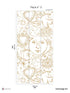 Mystic Pack 3 mural in gold color - pattern number 8184-CH1-C - by Veer Decor in the Papermint Wall Murals collection