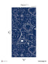 Mystic Pack 1 mural in blue color - pattern number 8184-CH4-A - by Veer Decor in the Papermint Wall Murals collection
