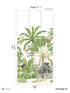 Palm Tree Pack 1 mural in brown color - pattern number 8184-CM1-A - by Veer Decor in the Papermint Wall Murals collection