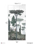 Pinery Pack 3 mural in green color - pattern number 8184-CN1-C - by Veer Decor in the Papermint Wall Murals collection