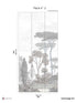 Pinery Pack 2 mural in gray color - pattern number 8184-CN2-B - by Veer Decor in the Papermint Wall Murals collection