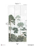 Pinewood Pack 1 mural in green color - pattern number 8184-CO1-A - by Veer Decor in the Papermint Wall Murals collection