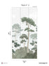 Pinewood Pack 2 mural in green color - pattern number 8184-CO1-B - by Veer Decor in the Papermint Wall Murals collection