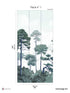Pinewood Pack 1 mural in blue color - pattern number 8184-CO2-A - by Veer Decor in the Papermint Wall Murals collection