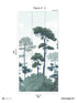 Pinewood Pack 2 mural in blue color - pattern number 8184-CO2-B - by Veer Decor in the Papermint Wall Murals collection
