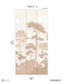 Pinewood Pack 2 mural in beige color - pattern number 8184-CO3-B - by Veer Decor in the Papermint Wall Murals collection