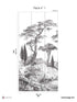 Porquerolles Pack 1 mural in gray color - pattern number 8184-CP1-A - by Veer Decor in the Papermint Wall Murals collection