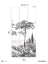 Porquerolles Pack 3 mural in gray color - pattern number 8184-CP1-C - by Veer Decor in the Papermint Wall Murals collection