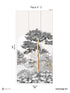 Quiberon Pack 3 mural in white color - pattern number 8184-CR2-C - by Veer Decor in the Papermint Wall Murals collection