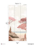 Riviera La Spiagga Pack 2 mural in pink color - pattern number 8184-CT1-B - by Veer Decor in the Papermint Wall Murals collection