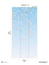 Sakura Pack 2 fabric in blue color - pattern number 8184-CW1-B - by Veer Decor in the Papermint Wall Murals collection