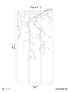 Sakura Pack 2 mural in white color - pattern number 8184-CW3-B - by Veer Decor in the Papermint Wall Murals collection