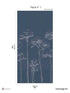 Under the Pines Pack 1 mural in blue color - pattern number 8184-CY1-A - by Veer Decor in the Papermint Wall Murals collection