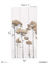 Under the Pines Pack 2 mural in gold color - pattern number 8184-CY6-B - by Veer Decor in the Papermint Wall Murals collection