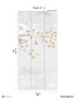 Sow Clouds Pack 2 mural in orange color - pattern number 8184-CZ4-B - by Veer Decor in the Papermint Wall Murals collection