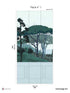 Tuscany Chair Rail with Faux Wainscoting Pack 1 mural in blue color - pattern number 8184-DB2-A - by Veer Decor in the Papermint Wall Murals collection