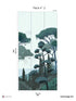 Tuscany Pack 2 mural in blue color - pattern number 8184-DC1-B - by Veer Decor in the Papermint Wall Murals collection