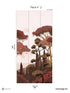 Tuscany Pack 2 mural in orange color - pattern number 8184-DC2-B - by Veer Decor in the Papermint Wall Murals collection