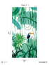 Toucan Pack 1 mural in green color - pattern number 8184-DE1-A - by Veer Decor in the Papermint Wall Murals collection