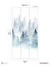 Winter Pack 1 mural in blue color - pattern number 8184-DH1-A - by Veer Decor in the Papermint Wall Murals collection
