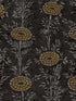 French Marigold fabric in black and gold color - pattern number ZA8017 - by Ronald Redding in the Tea Garden Second Edition collection
