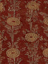French Marigold fabric in red and gold color - pattern number ZA8019 - by Ronald Redding in the Tea Garden Second Edition collection