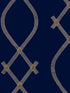 Ellena wallpaper in navy color - pattern number ZA8032 - by Ronald Redding in the Tea Garden Second Edition collection