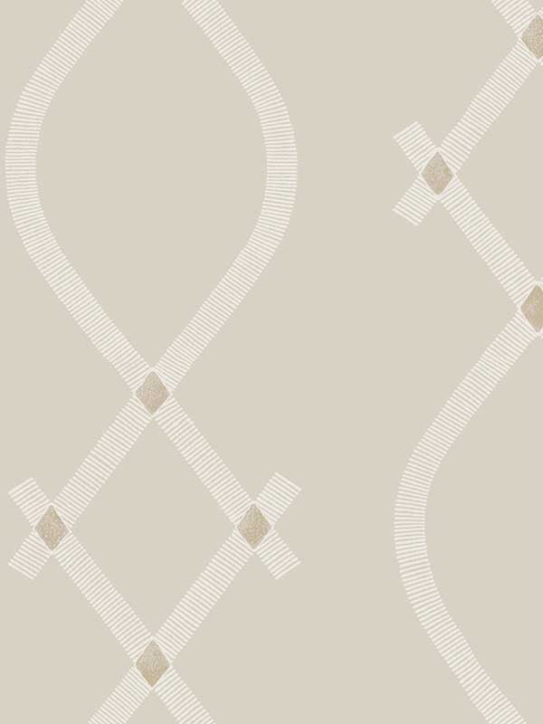 Ellena wallpaper in light grey color - pattern number ZA8033 - by Ronald Redding in the Tea Garden Second Edition collection