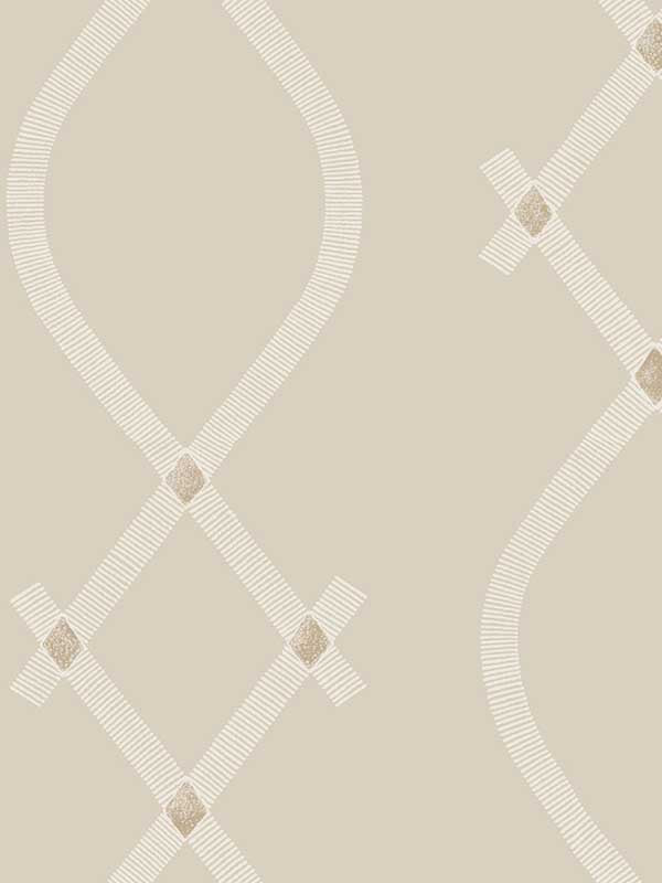 Ellena wallpaper in beige color - pattern number ZA8034 - by Ronald Redding in the Tea Garden Second Edition collection