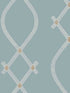 Ellena wallpaper in blue color - pattern number ZA8035 - by Ronald Redding in the Tea Garden Second Edition collection
