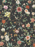 Kimoras Garden wallpaper in black color - pattern number ZA8038 - by Ronald Redding in the Tea Garden Second Edition collection
