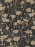 Shimmering Poppies wallpaper in black and gold color - pattern number ZA8066 - by Ronald Redding in the Tea Garden Second Edition collection