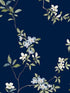 April Blossom wallpaper in navy color - pattern number ZA8071 - by Ronald Redding in the Tea Garden Second Edition collection