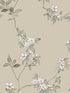 April Blossom wallpaper in taupe color - pattern number ZA8075 - by Ronald Redding in the Tea Garden Second Edition collection
