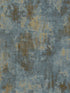Ancient Plaster fabric in blue gold color - pattern number IT29969 - by Galerie in the Italian Textures 3 collection