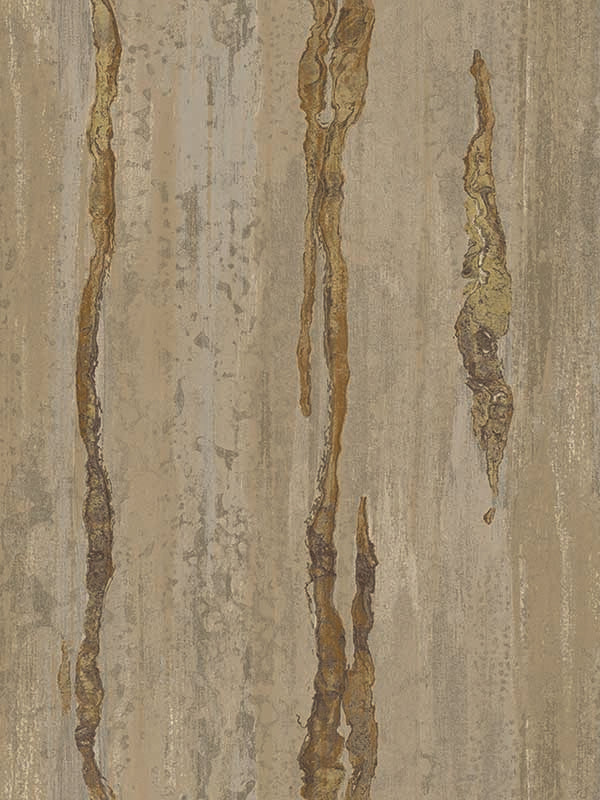 Faux Marble Vertical Vein fabric in gold brown color - pattern number IT49362 - by Galerie in the Italian Textures 3 collection