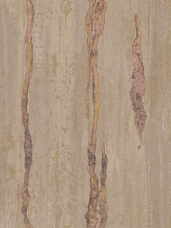 Faux Marble Vertical Vein fabric in gold pink color - pattern number IT49363 - by Galerie in the Italian Textures 3 collection