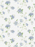 Hydrangea Trail fabric in blue color - pattern number G67864 - by Galerie in the Miniatures 3 collection