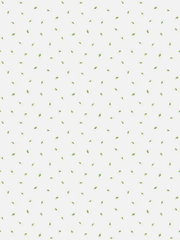 Single Leaf Toss fabric in green color - pattern number G67880 - by Galerie in the Miniatures 3 collection
