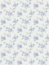 Multi Floral Trail fabric in blue color - pattern number G67892 - by Galerie in the Miniatures 3 collection