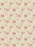 Multi Floral Trail fabric in beige color - pattern number G67893 - by Galerie in the Miniatures 3 collection