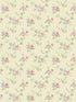 Multi Floral Trail fabric in green color - pattern number G67895 - by Galerie in the Miniatures 3 collection
