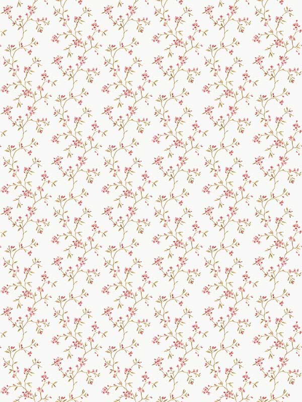 Blossom Branch wallpaper in pink color - pattern number G68700 - by Galerie in the Miniatures 3 collection
