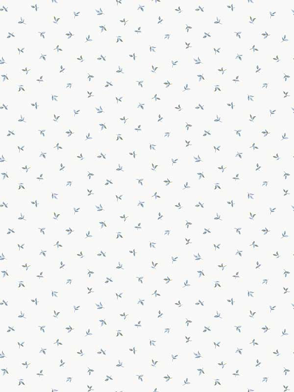 Mini Leaf Toss wallpaper in blue color - pattern number G68719 - by Galerie in the Miniatures 3 collection